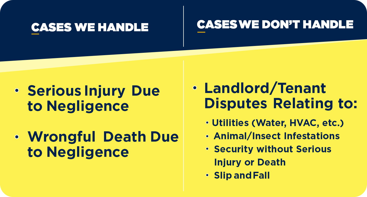 Apartment Negligence Attorney for Wrongful Death & Serious Injury Cases